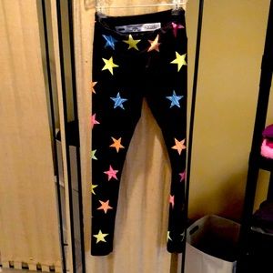 Goldsheep rainbow color star workout leggings